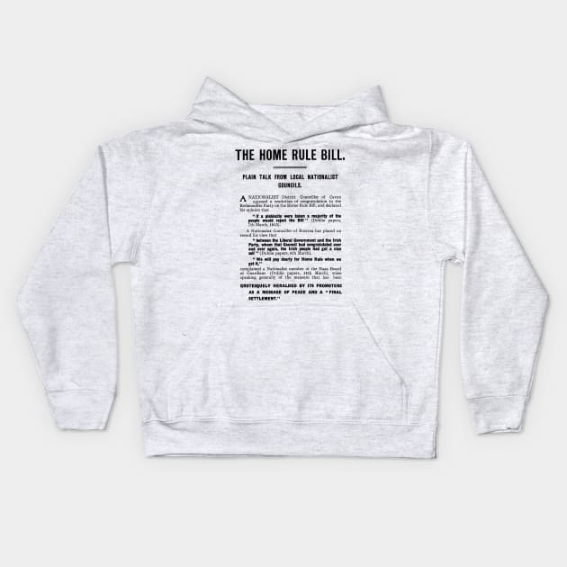 The Home Rule Bill Kids Hoodie by feck!